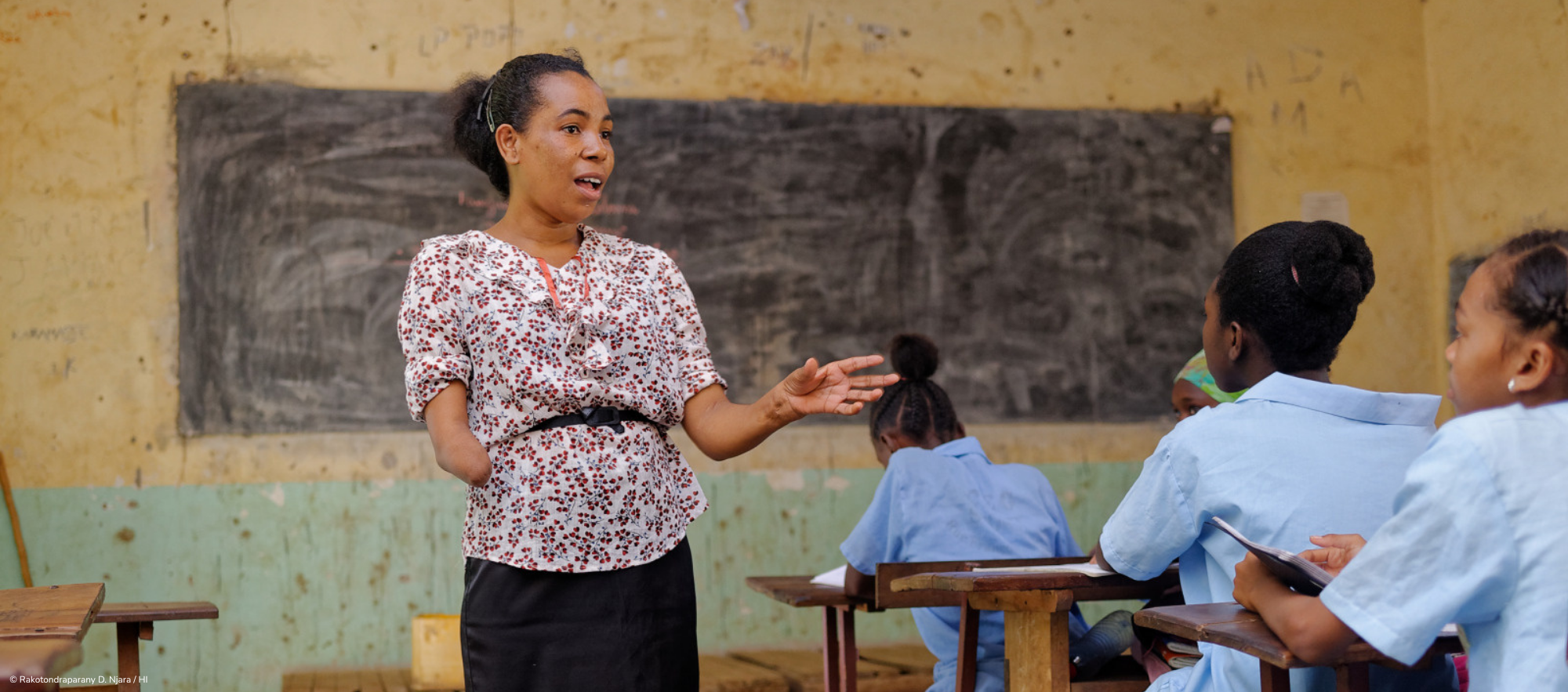 Colette Velosoa, enseignante à Madagascar