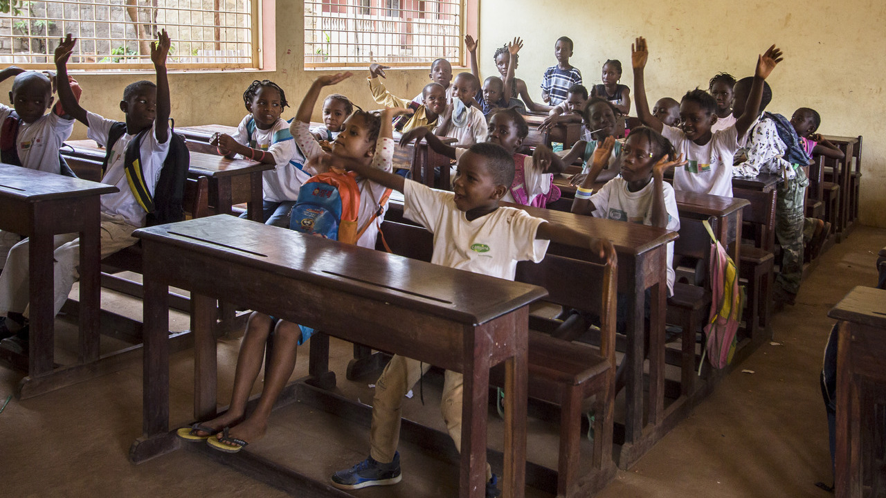 Gruppe von Kindern in Guinea-Bissau